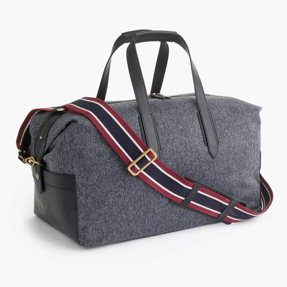 JCrew Oar Stripe Weekender Duffel Bag